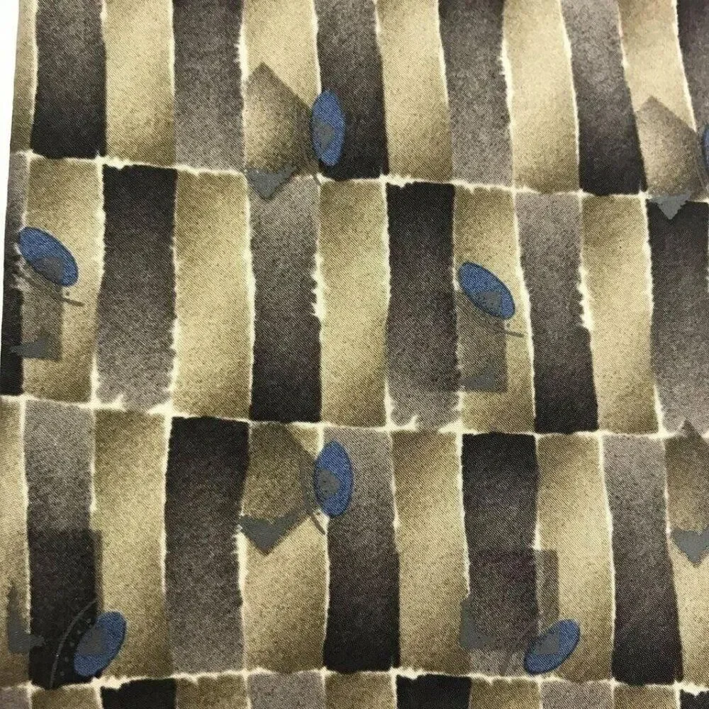 #1072 GEOFFREY BEENE Earthtones Vintage NECKTIE  59 X 4